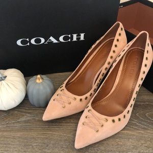 Coach Varick Pump Pale Blush 9.5 (fits like 9)